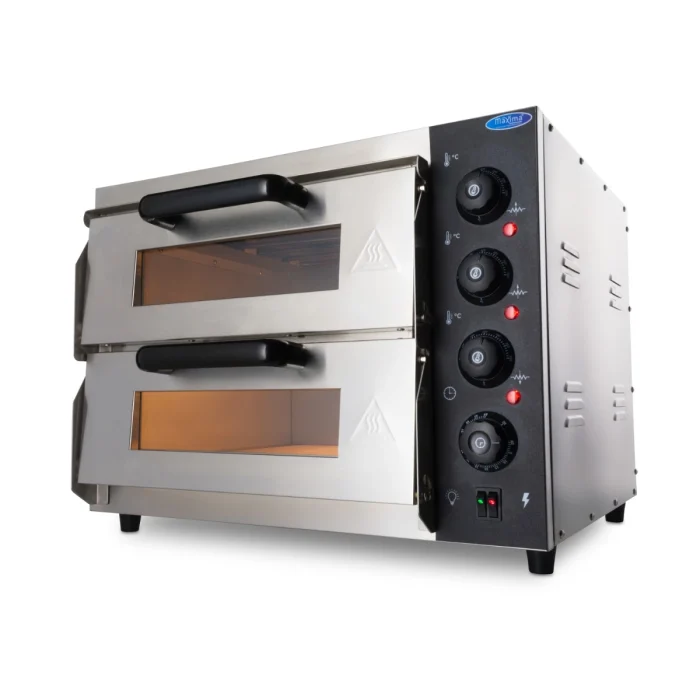 Gastro Pizzaofen - Passt 2 x Ø 40 cm Pizzas - Doppeldeck – Bild 1