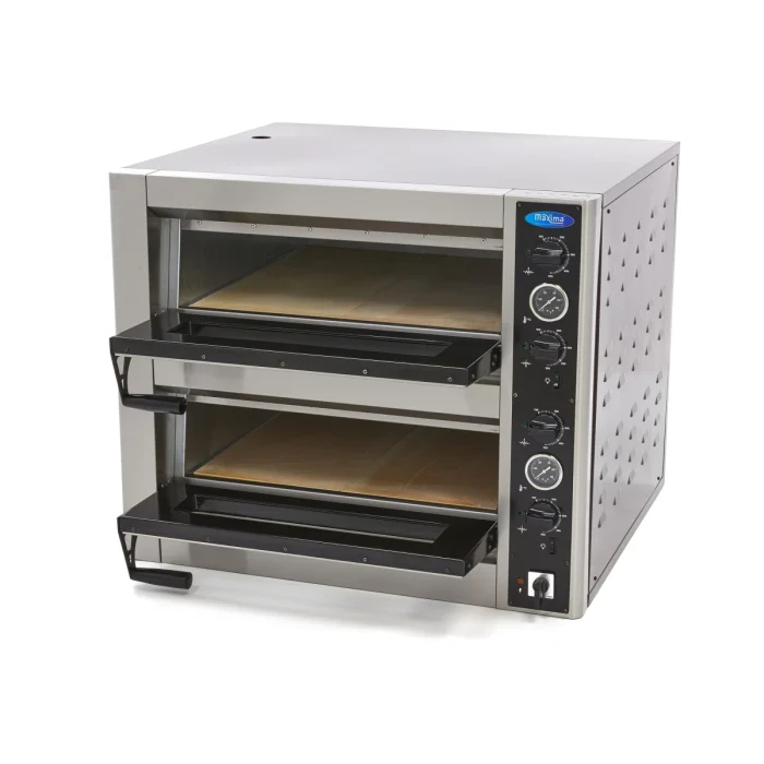 Gastro Pizzaofen - Passt 4 x Ø 30 cm Pizzas - Doppeldeck – Bild 6