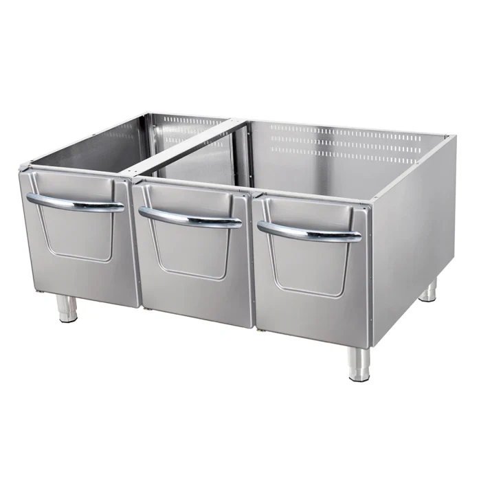 Gastro Premium Arbeitsschrank - Dreifache Einheit - 90 cm Tief - inkl. Türen – Bild 1