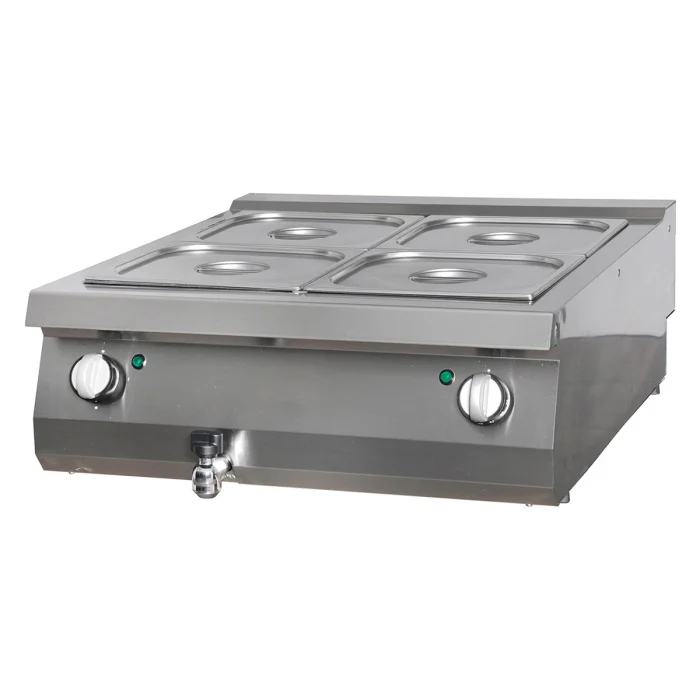 Gastro Premium Bain Marie - Doppeleinheit - 90 cm Tief - Elektrisch – Bild 1