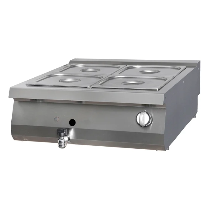 Gastro Premium Bain Marie - Doppeleinheit - 90 cm Tief - Gas – Bild 1