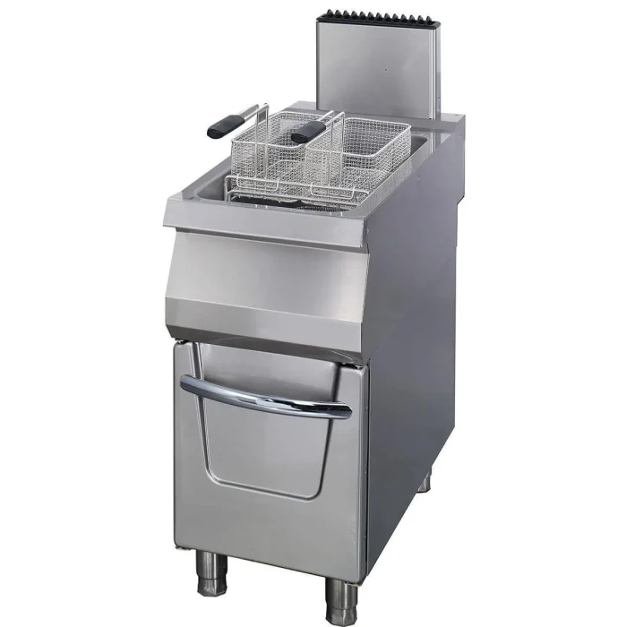 Gastro Premium Fritteuse - 1 x 22 l - Einzeleinheit - 90 cm Tief - mit Ablasshahn - Gas – Bild 1