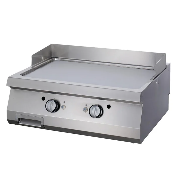 Gastro Premium Grillplatte - Glatte Chrom - Doppeleinheit - 90 cm Tief - Elektrisch – Bild 1