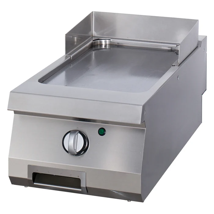 Gastro Premium Grillplatte - Glatte Chrom - Einzeleinheit - 90 cm Tief - Gas – Bild 1