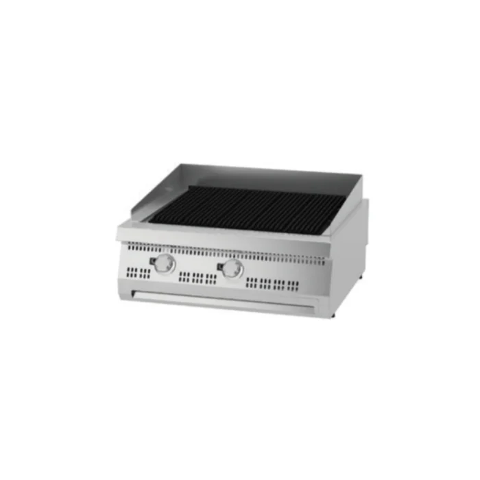 Gastro Premium Holzkohlengrill - 2 Zonen - Doppeleinheit - 90 cm Tief - Gas – Bild 1