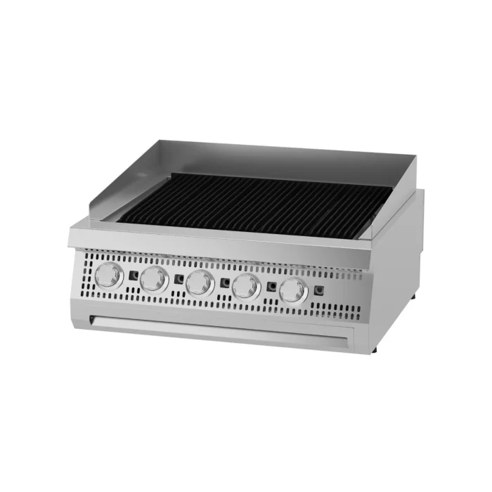 Gastro Premium Holzkohlengrill - 5 Zonen - Doppeleinheit - 90 cm Tief - Gas – Bild 1