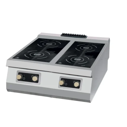 Gastro Premium Induktionskochfeld - 4 Brenner - Doppeleinheit - 90 cm Tief - Elektrisch