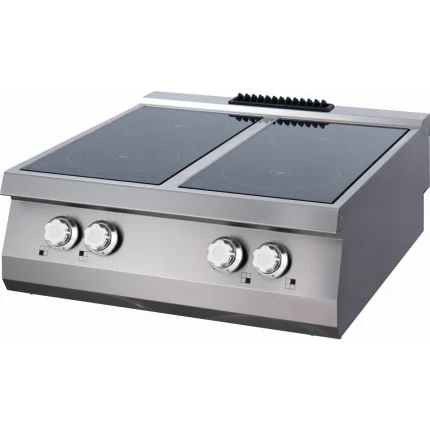 Gastro Premium Infrarotkochfeld - 4 Brenner - Doppeleinheit - 90 cm Tief - Elektrisch