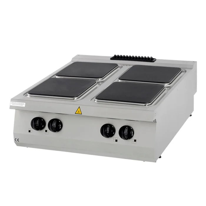 Gastro Premium Kochfeld - 4 Brenner - Doppeleinheit - 90 cm Tief - Elektrisch – Bild 1