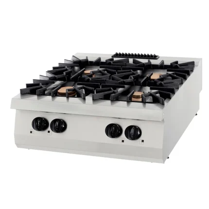Gastro Premium Kochfeld - 4 Brenner - Doppeleinheit - 90 cm Tief - Gas