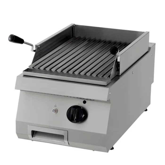 Gastro Premium Lavasteingrill - Einzeleinheit - 90 cm Tief - Gas – Bild 1