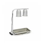 Gastro Wärmelampe - 2 Lampen - inkl. Lampen und 1 x 1/1 GN -Behälter – Bild 4