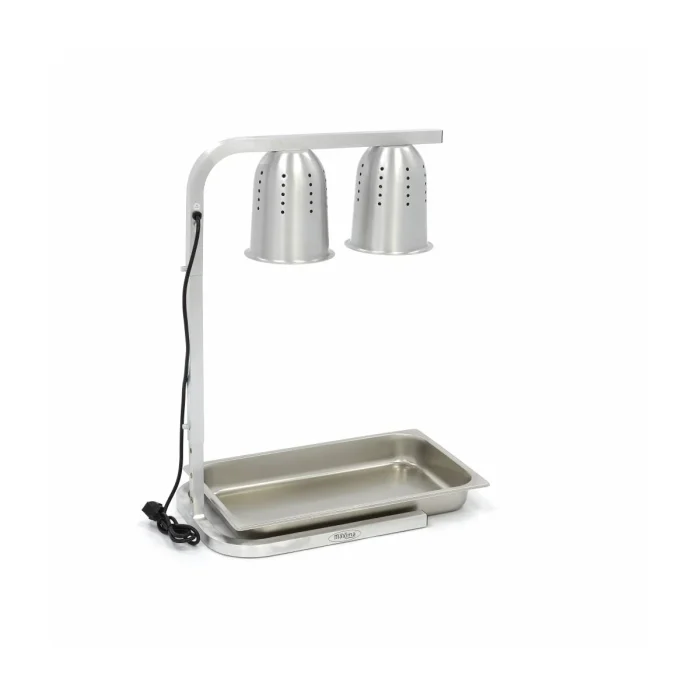 Gastro Wärmelampe - 2 Lampen - inkl. Lampen und 1 x 1/1 GN -Behälter – Bild 4