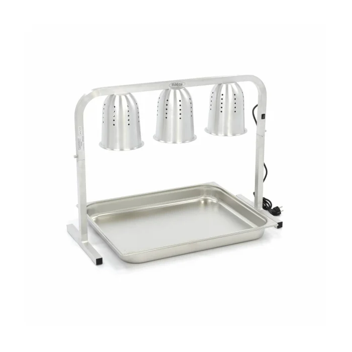 Gastro Wärmelampe - 3 Lampen - inkl. Lampen und 1 x 2/1 GN -Behälter – Bild 1