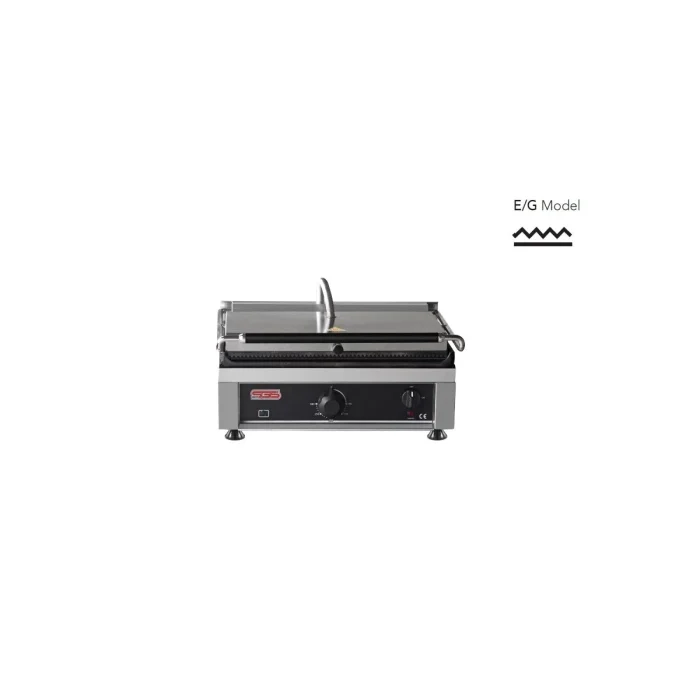 Kontaktgrill / Oben Gerillt / Unten Glatt / 2,5 kW / Tischgrill / Paninimaker – Bild 1