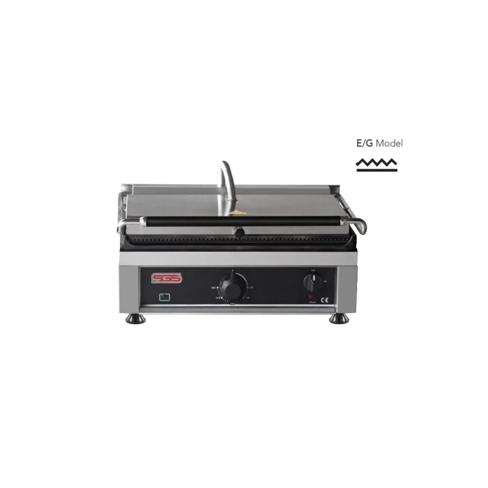 Kontaktgrill / Oben Gerillt / Unten Glatt / 3 kW / Tischgrill / Paninimaker – Bild 1