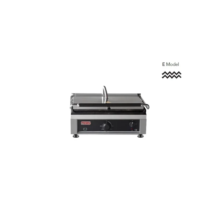 Kontaktgrill / Oben / Unten Gerillt / 2,5 kW / Tischgrill / Paninimaker – Bild 1