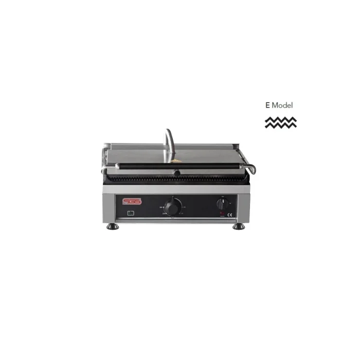 Kontaktgrill / Oben / Unten Gerillt / 2,75 kW / Tischgrill / Paninimaker – Bild 1