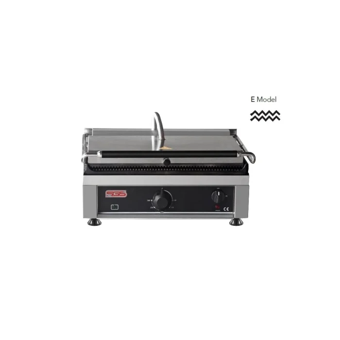 Kontaktgrill / Oben / Unten Gerillt / 3 kW / Tischgrill / Paninimaker – Bild 1