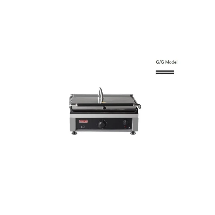 KontaktgrillKontaktgrill / Oben / Unten Glatt / 2,1 kW / Tischgrill / Paninimaker – Bild 1