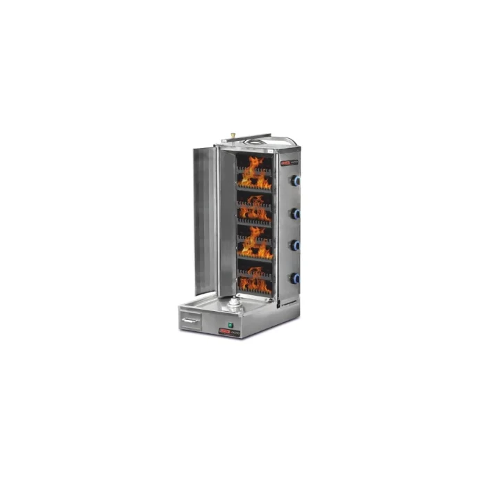 Lavastein Dönergrill mit Motor Unten / 4 Lavastein Brenner / max. 60 kg – Bild 1