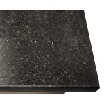 Pizza Kühltisch, Granit Star Galaxy schwarz, 2 Türen, 151 x 80 Kühlaufsatz GN1/3 mit Glas – Bild 4
