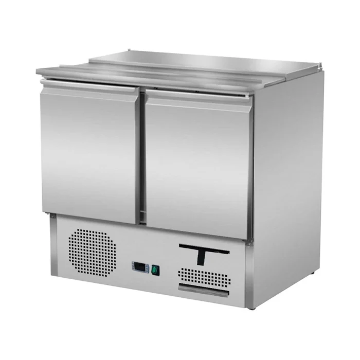 Saladette 2 Türen, 90 x 70, mit Schiebedeckel – Bild 1
