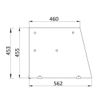 Saladette 3 Türen,137 x 70 gerader Glasaufbau, Klarglas – Bild 2
