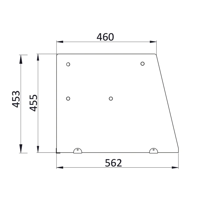 Saladette 3 Türen,137 x 70 gerader Glasaufbau, Klarglas – Bild 2
