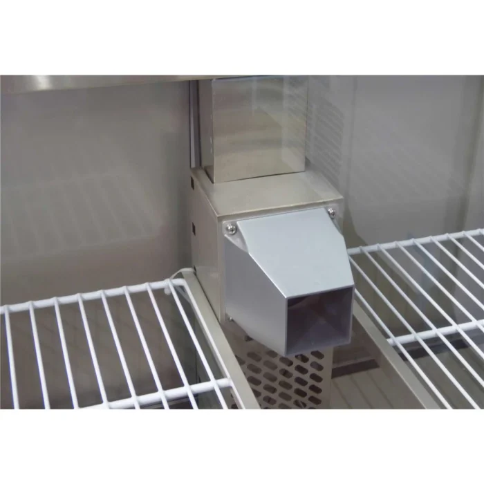 Saladette 3 Türen,137 x 70 gerader Glasaufbau, Klarglas – Bild 4