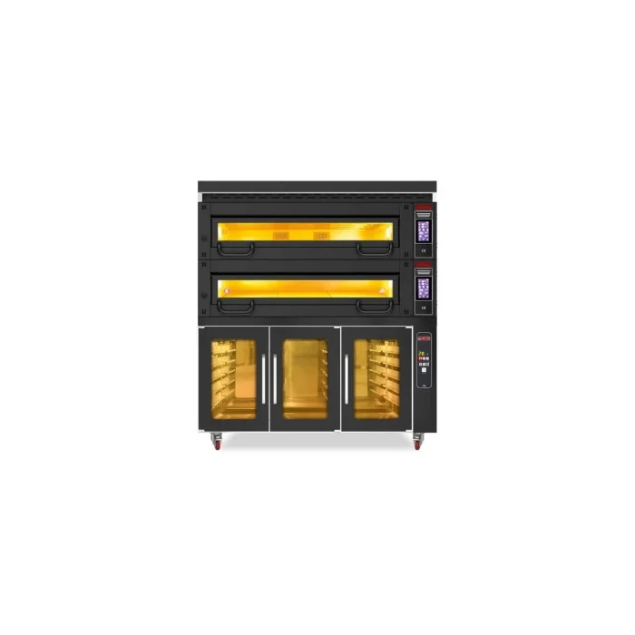 SGS Bäckerei-& Konditoreiofen - 2 Backkammer mit Gärschrank und Haube – Bild 1