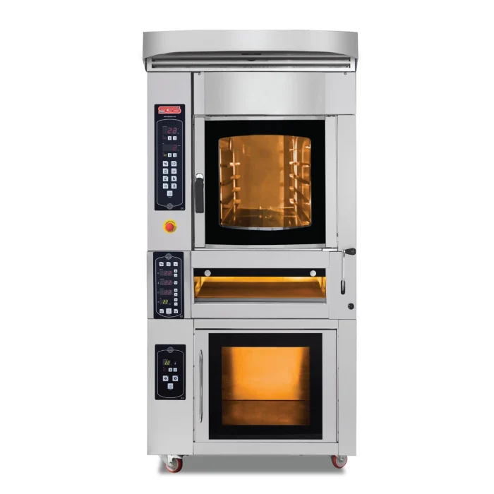 SGS Rotierender Bäckerei Heißluftofen mit Backofen und Gärschrank - 5 x EN – Bild 1