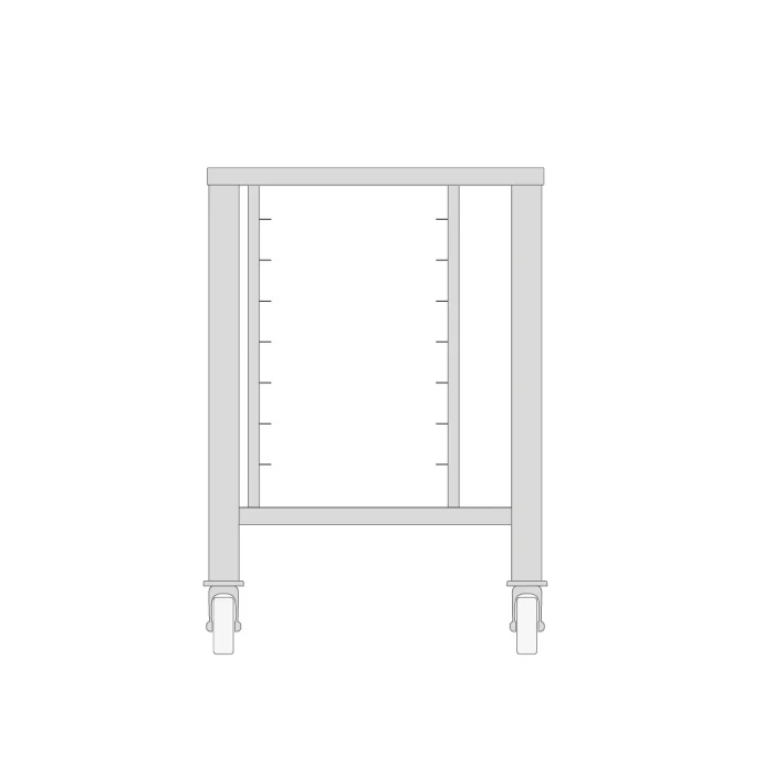 Table with Wheels for Steamer 5X 2/3 GN – Bild 1