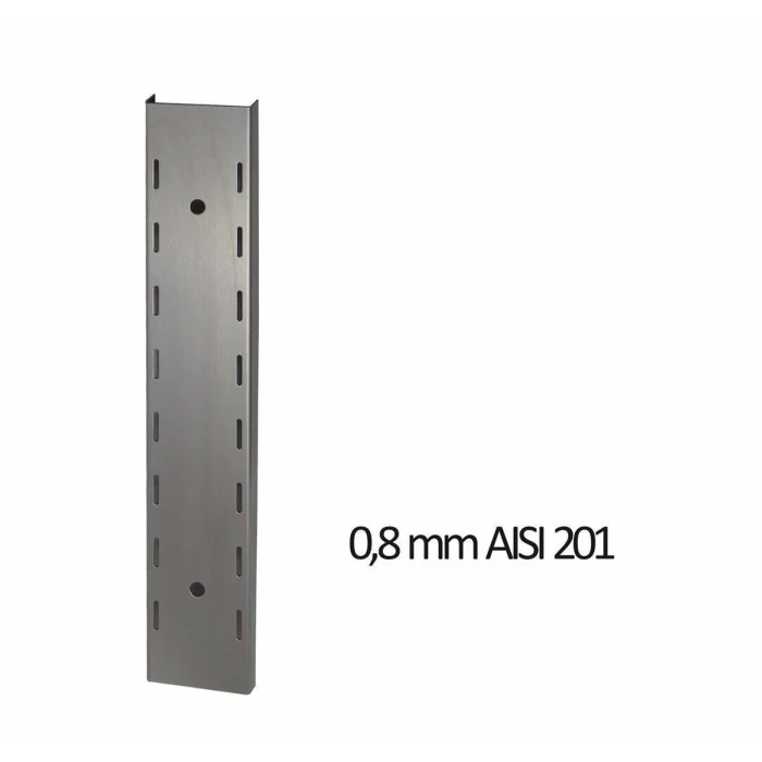 Wandbord Edelstahl, 1 Boden, 150x40 – Bild 3