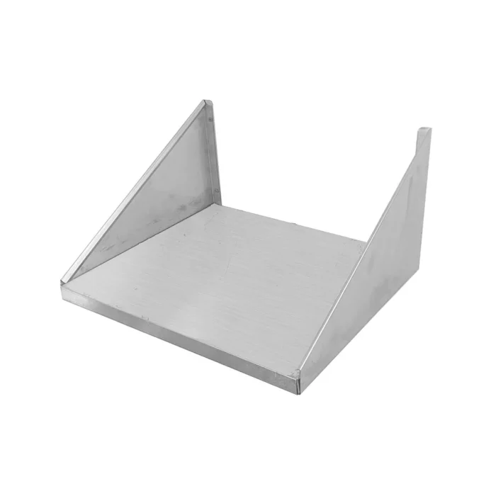 Wandbord Edelstahl, Gerätebord extra stabil, 1 Boden, 60x50 – Bild 1