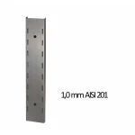 Wandbord Edelstahl verstärkt, 1 Boden, 120x40 – Bild 3