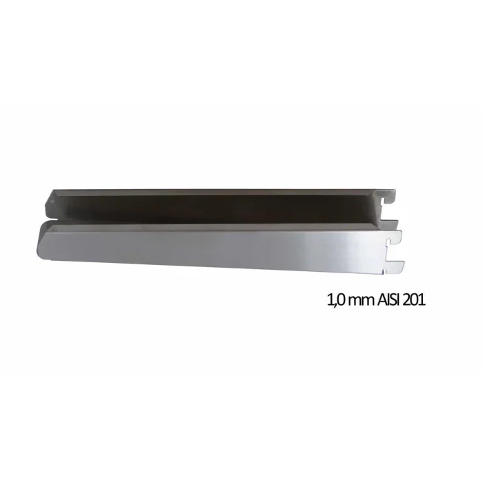 Wandbord Edelstahl verstärkt, 1 Boden, 120x40 – Bild 4