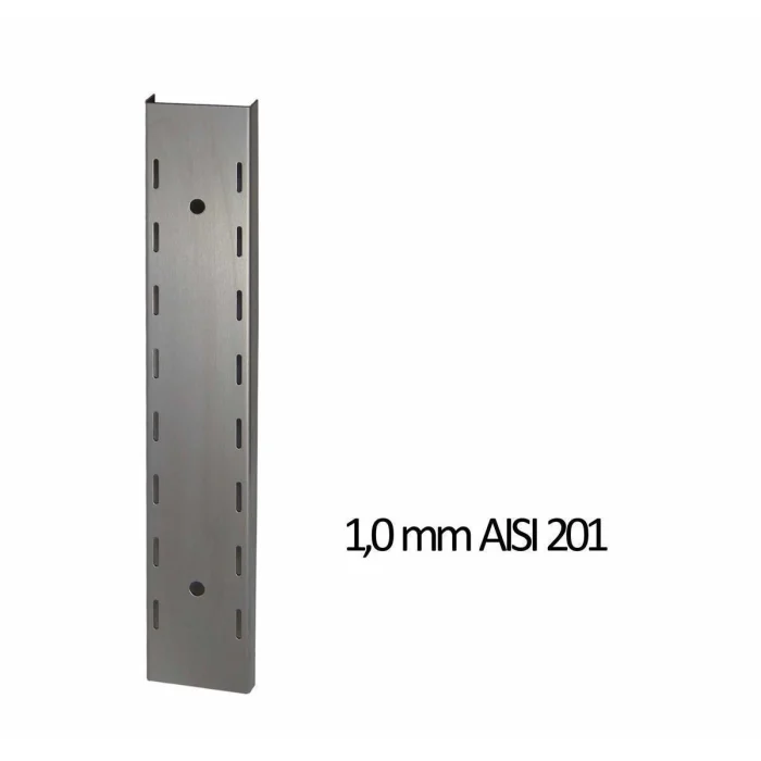 Wandbord Edelstahl verstärkt, 2 Böden, 150x40 – Bild 3