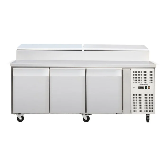 Zubereitungstisch 3 Türen, 202 x 80 – Bild 1