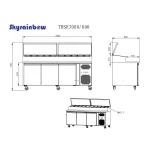 Zubereitungstisch 3 Türen, 202 x 80 – Bild 3